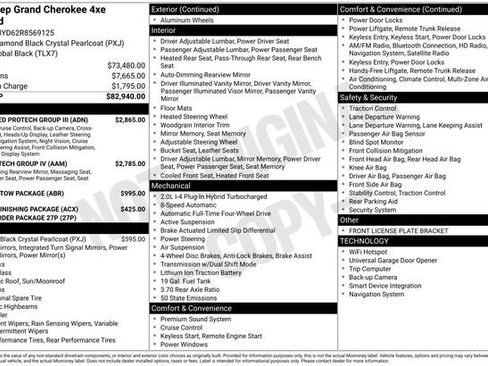 New 2024 Jeep Grand Cherokee Overland w/ Advanced Protech Group III image 38