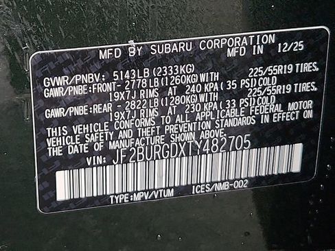 New 2026 Subaru Outback Limited XT image 19