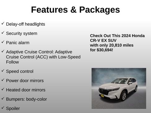 Certified 2024 Honda CR-V EX image 20