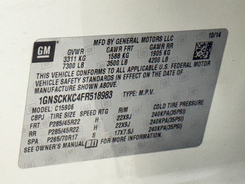 Used 2015 Chevrolet Suburban LTZ RWD image 86