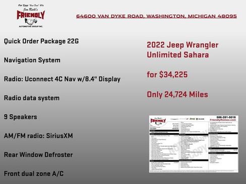 Used 2022 Jeep Wrangler Unlimited Sahara AWD/4WD image 3