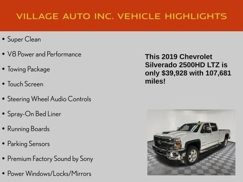 Used 2019 Chevrolet Silverado 2500 LTZ w/ Duramax Plus Package image 7
