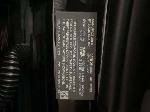 Used 2022 Lucid Air Grand Touring AWD/4WD image 11