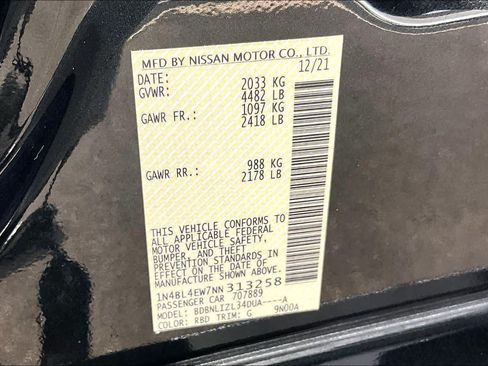 Certified 2022 Nissan Altima 2.5 SL AWD/4WD image 34
