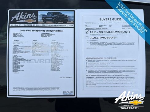 Used 2025 Ford Escape SE FWD image 11