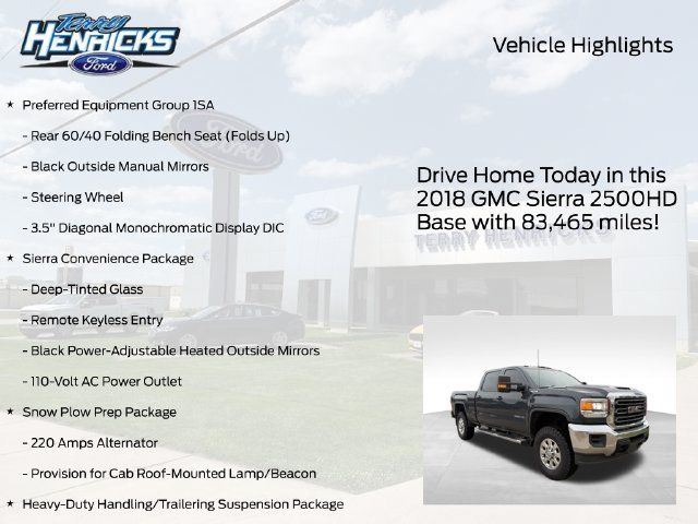 Used 2018 GMC Sierra 2500 4x4 Crew Cab w/ Sierra Convenience Package image 4