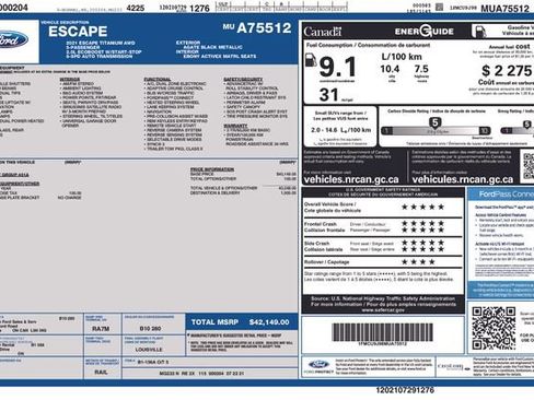 Used 2021 Ford Escape Titanium image 7