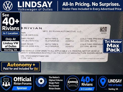 Used 2026 Rivian R1S Premium AWD/4WD image 31