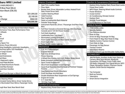 Used 2018 Subaru WRX Limited image 36