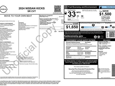 Used 2024 Nissan Kicks SR FWD image 3