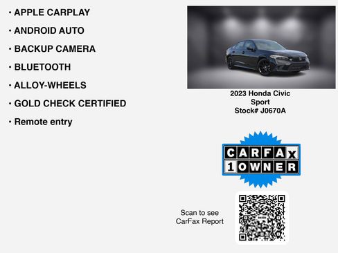 Used 2023 Honda Civic Sport image 7