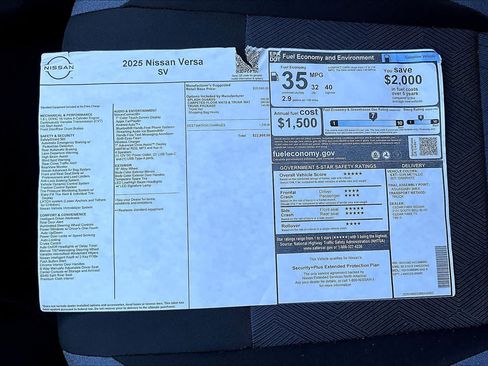 New 2025 Nissan Versa SV image 21