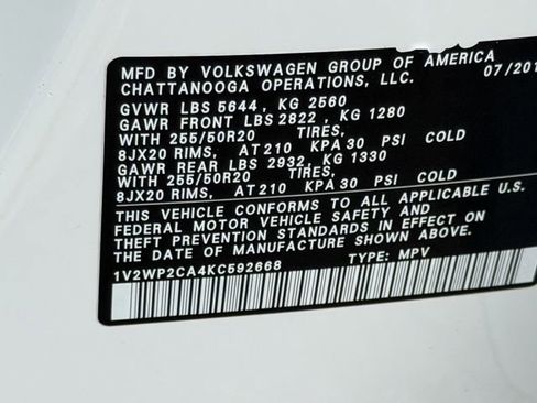 Used 2019 Volkswagen Atlas SE image 25