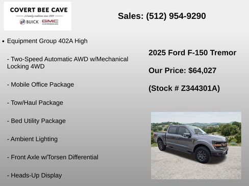 Used 2025 Ford F150 Tremor w/ Equipment Group 402A High AWD/4WD image 6