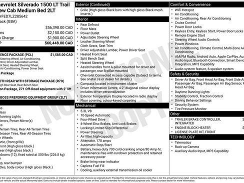 Used 2020 Chevrolet Silverado 1500 LT Trail Boss w/ Convenience Package AWD/4WD image 28