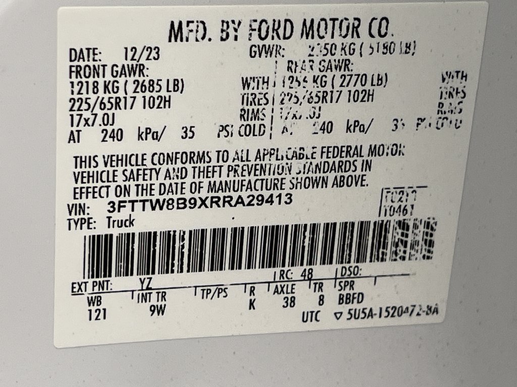 Used 2024 Ford Maverick XL w/ Equipment Group 100A Standard AWD/4WD image 67