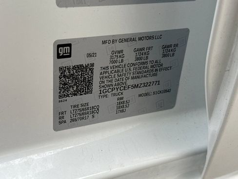 Used 2021 Chevrolet Silverado 1500 Custom Trail Boss image 31