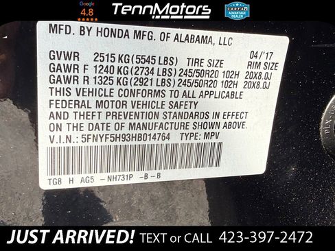 Used 2017 Honda Pilot Touring image 23