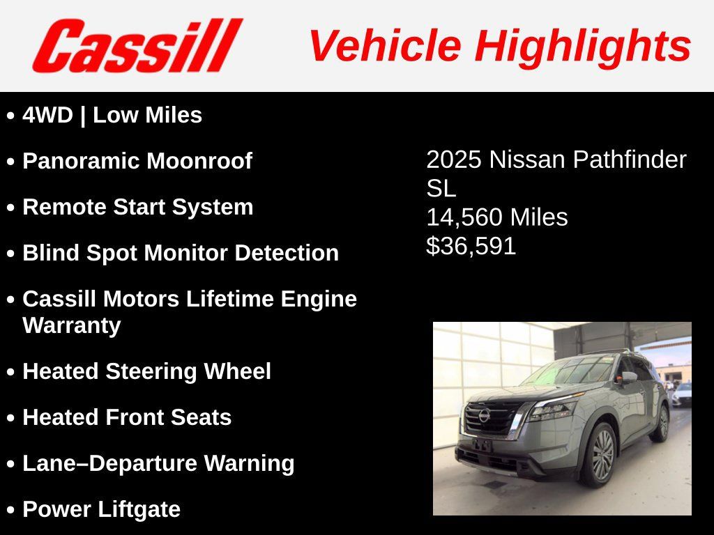 Used 2025 Nissan Pathfinder SL w/ SL Premium Package AWD/4WD image 3