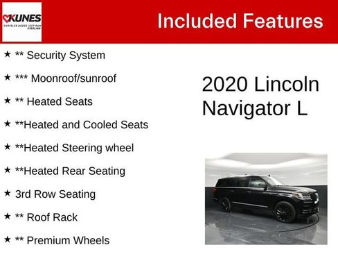 Used 2020 Lincoln Navigator L Reserve w/ Equipment Group 208A Reserve AWD/4WD image 5