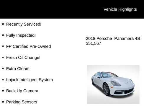 Used 2018 Porsche Panamera 4S image 2