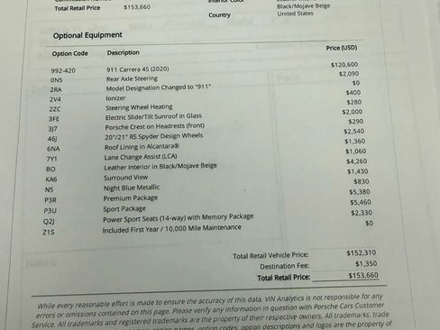 Used 2020 Porsche 911 Carrera 4S image 2