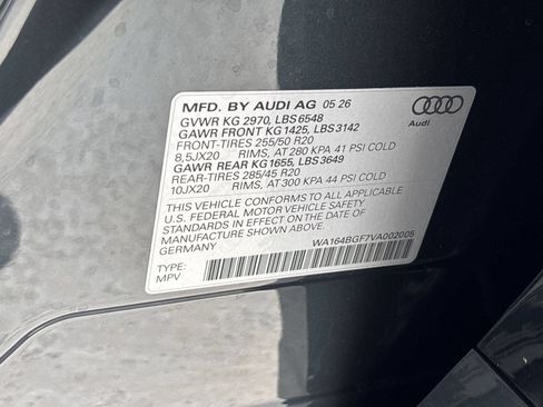 New 2027 Audi Q6 e-tron Prestige AWD/4WD image 25
