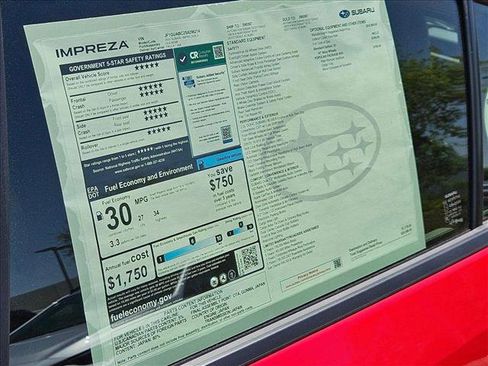 New 2025 Subaru Impreza 2.0i w/ Popular Package #1A image 17