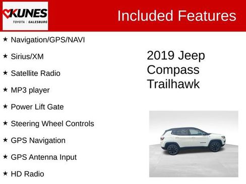 Used 2019 Jeep Compass Trailhawk w/ Cold Weather Group AWD/4WD image 3