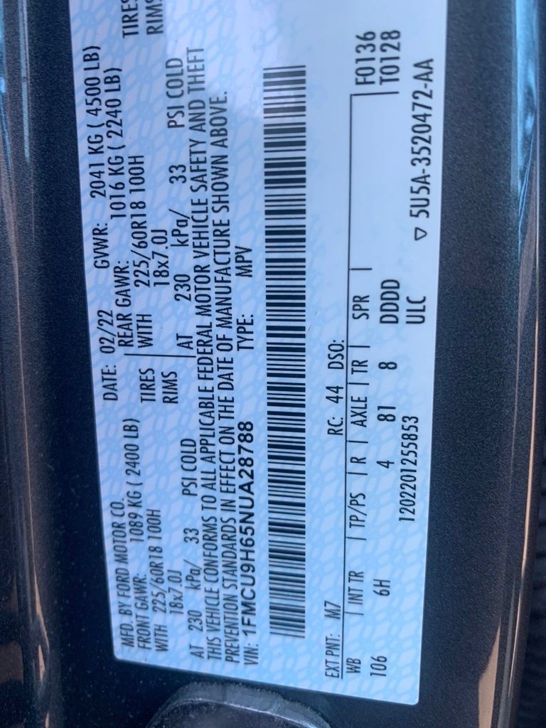 Used 2022 Ford Escape SEL AWD/4WD image 8