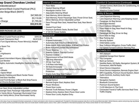 Certified 2024 Jeep Grand Cherokee Limited AWD/4WD image 13