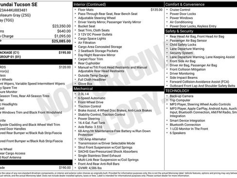 Used 2019 Hyundai Tucson SE w/ Cargo Package FWD image 2