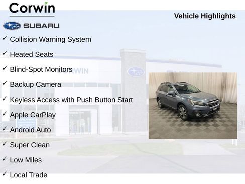 Used 2018 Subaru Outback 2.5i Limited AWD/4WD image 8