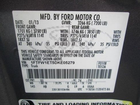 Used 2013 Ford F150 Lariat w/ Lariat Chrome Pkg AWD/4WD image 30