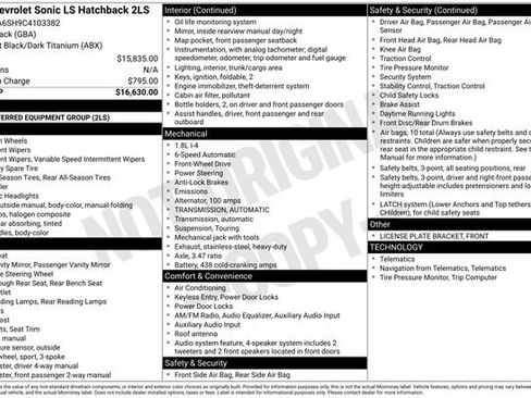 Used 2012 Chevrolet Sonic LS FWD image 6