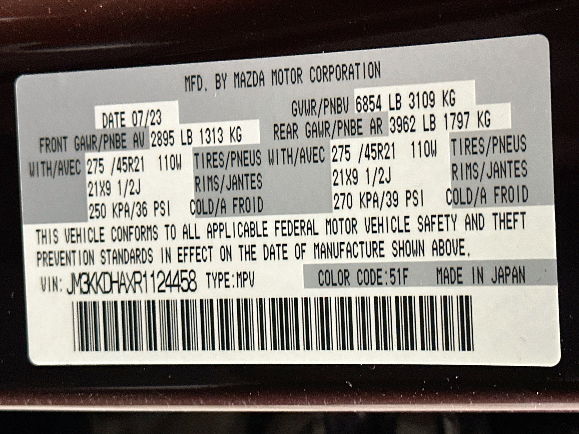 Used 2024 MAZDA CX-90 Plug-In Hybrid w/ Premium Pkg AWD/4WD image 12