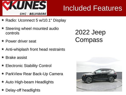Used 2022 Jeep Compass Limited AWD/4WD image 2