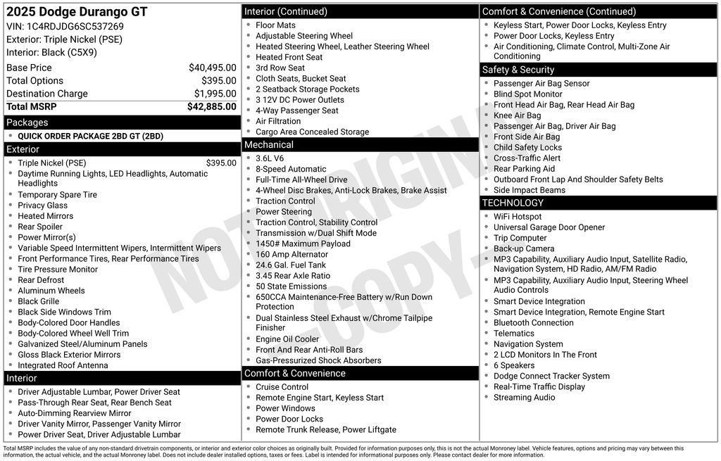 Used 2025 Dodge Durango GT AWD/4WD image 6