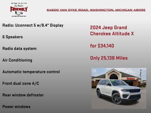 Used 2024 Jeep Grand Cherokee Altitude AWD/4WD image 15