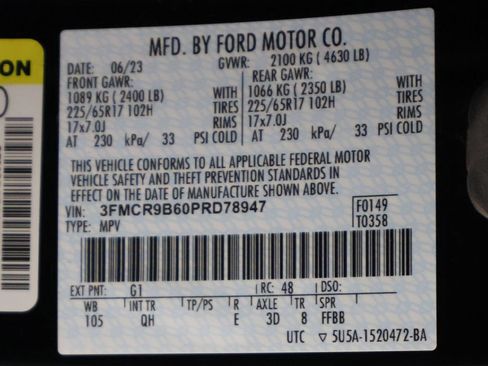 Used 2023 Ford Bronco Sport Big Bend w/ Convenience Package AWD/4WD image 51