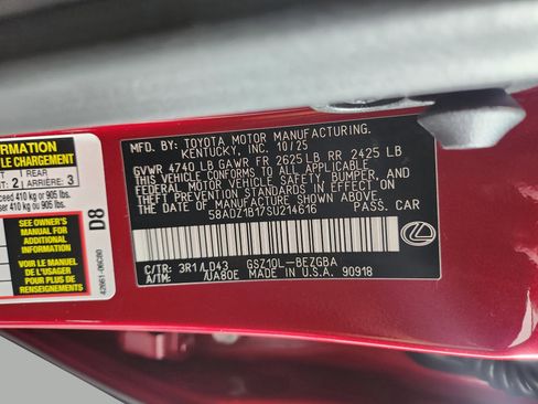 New 2025 Lexus ES 350 w/ Premium Package image 36