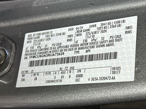 Used 2024 Ford Escape Active AWD/4WD image 12