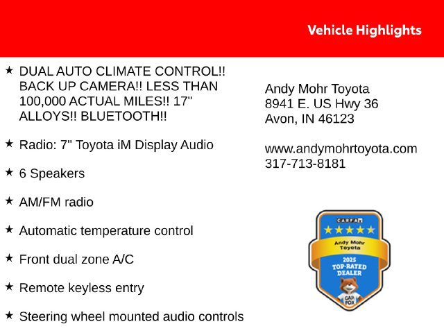 Used 2017 Toyota Corolla iM w/ All-Weather Mat Package FWD image 2