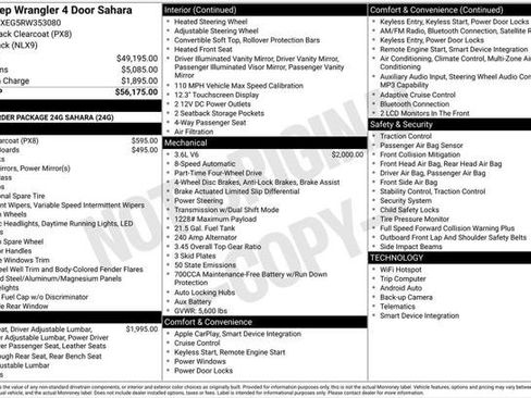 Certified 2024 Jeep Wrangler Unlimited Sahara AWD/4WD image 16
