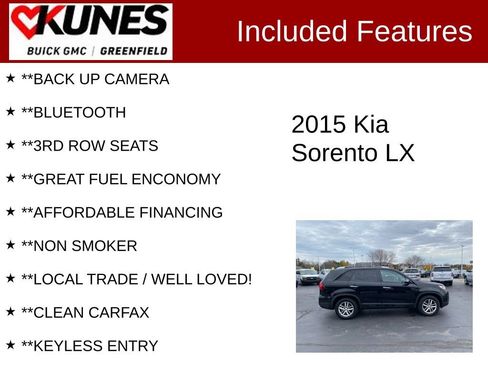 Used 2015 Kia Sorento LX image 2