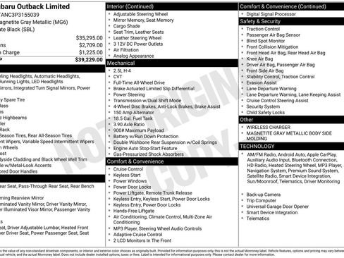 Used 2023 Subaru Outback Limited image 18