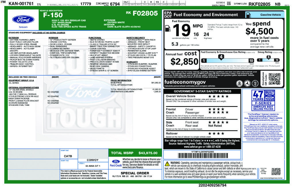 Used 2024 Ford F150 XL AWD/4WD image 29