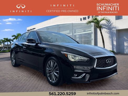 Used 2023 INFINITI Q50 Luxe w/ Cargo Package RWD image 1