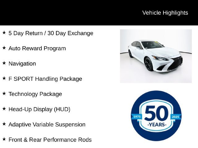 Used 2024 Lexus ES 350 F Sport w/ Technology Package FWD image 8