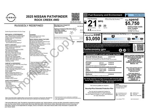 New 2025 Nissan Pathfinder Rock Creek image 11